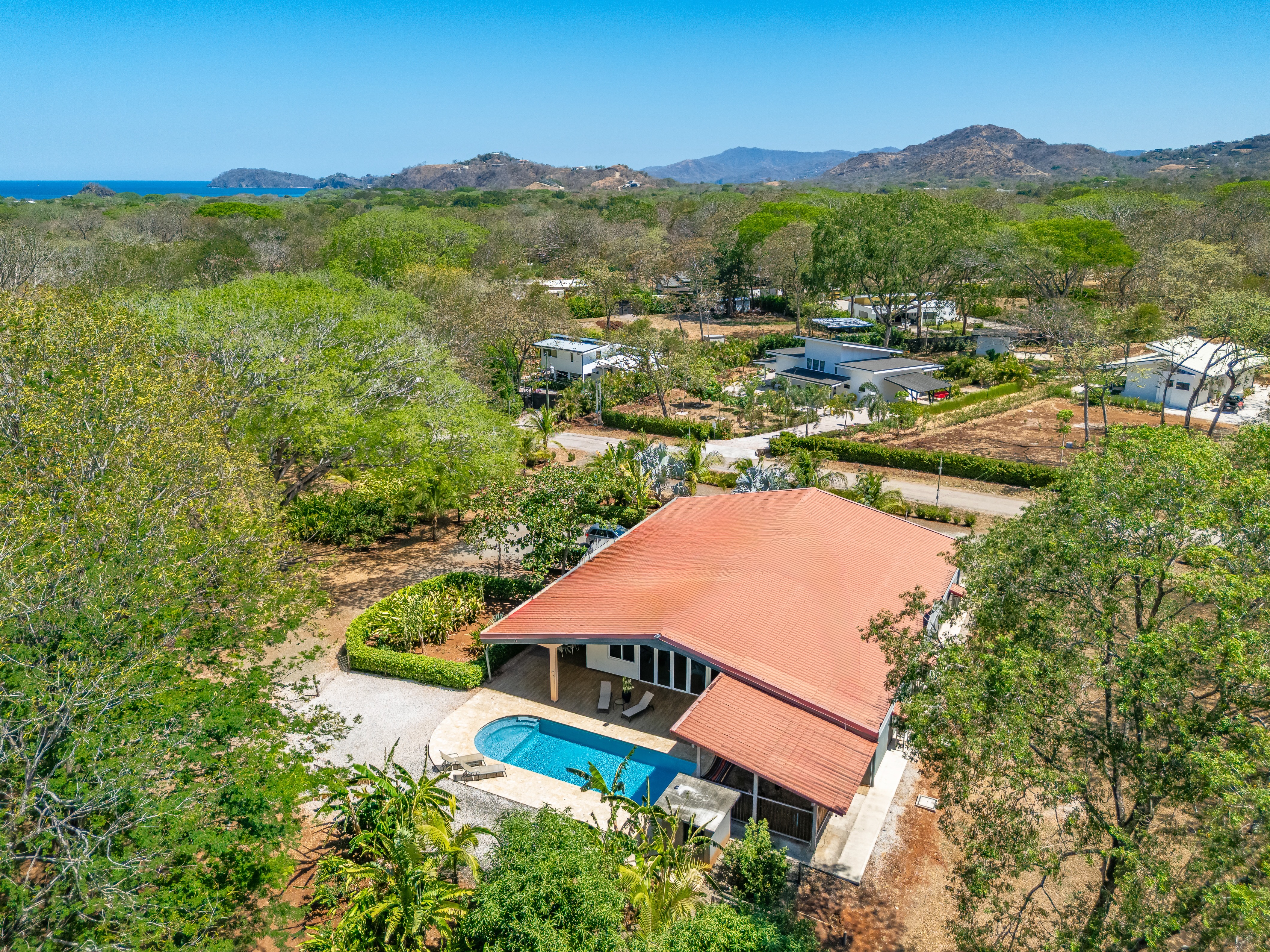 Aerial view of Casa Sunshine